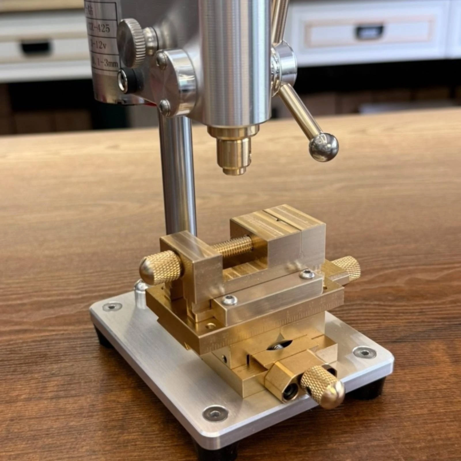 Ragum Bor dengan Rel Silang, T - Cross Slide Vise Table Bench Drill Press ulasan dan harga