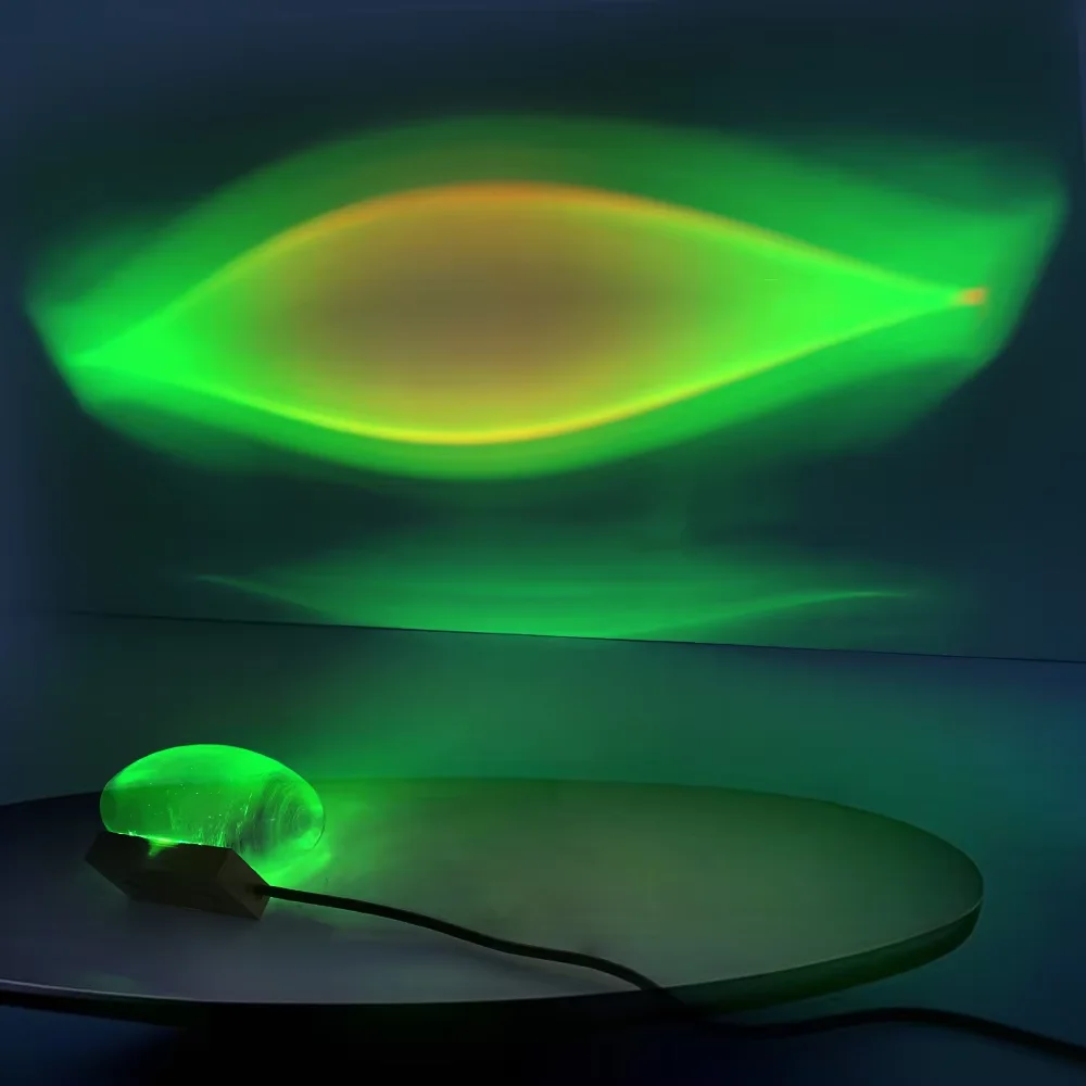 Angel Eyes Projection Night Light Colorful Crystal Lamp Sunset Table Lamp Atmosphere Night Light for Bedroom Living Room Party