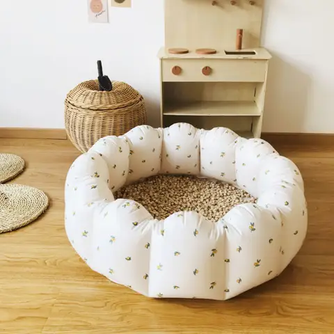 Ins Style New Kids Inflatable Petal Pool Baby Round Ball Pit Foldable Infant Swimming Pool