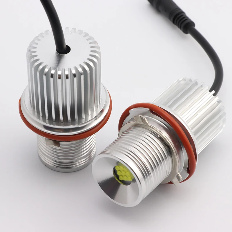 2pcs 90W 6000K lamp LED Angel Eyes Marker Lights Bulbs For BMW E87 E39 M5 E60 E61 E63 E64 M6 E65 E66 E83 X3 E53 X5 2000-2008