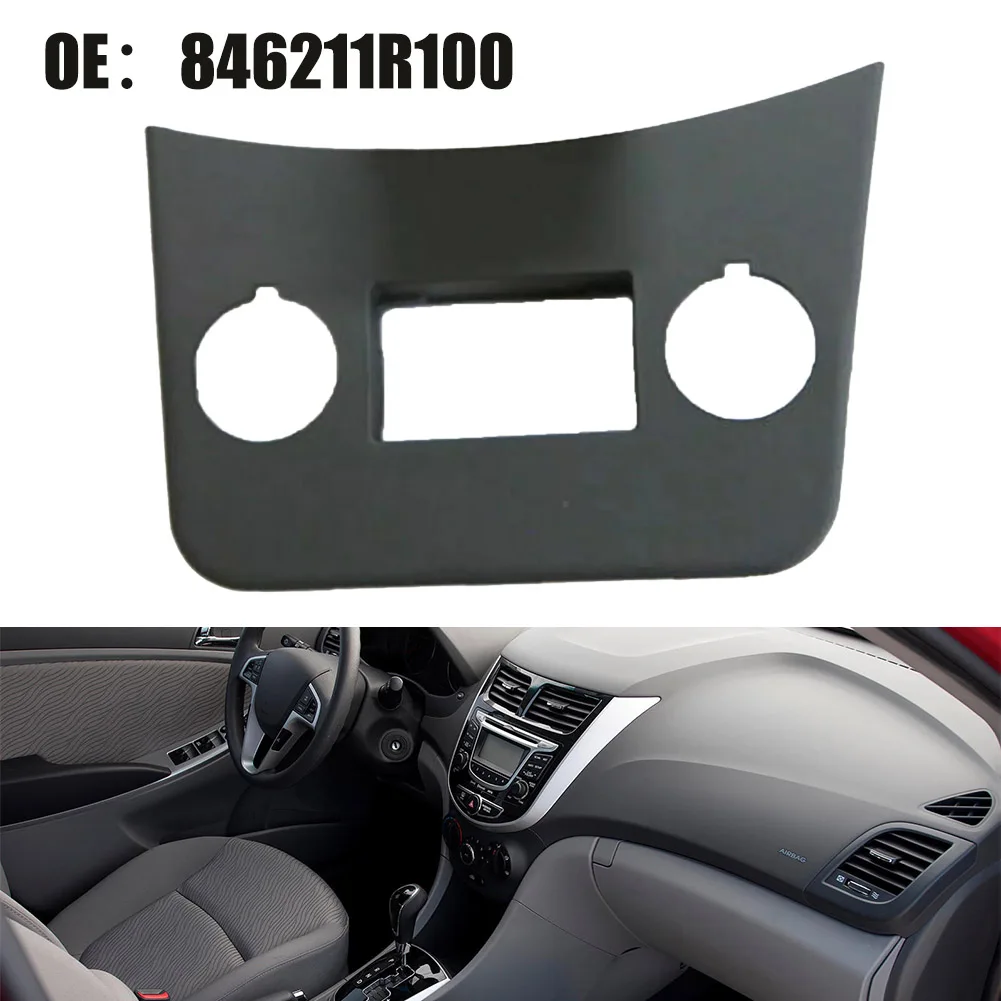 Control Panel USB Cover Black 846211R100RY ABS For Hyundai For Solaris For Hyundai For Accent Direct Installation Center Console