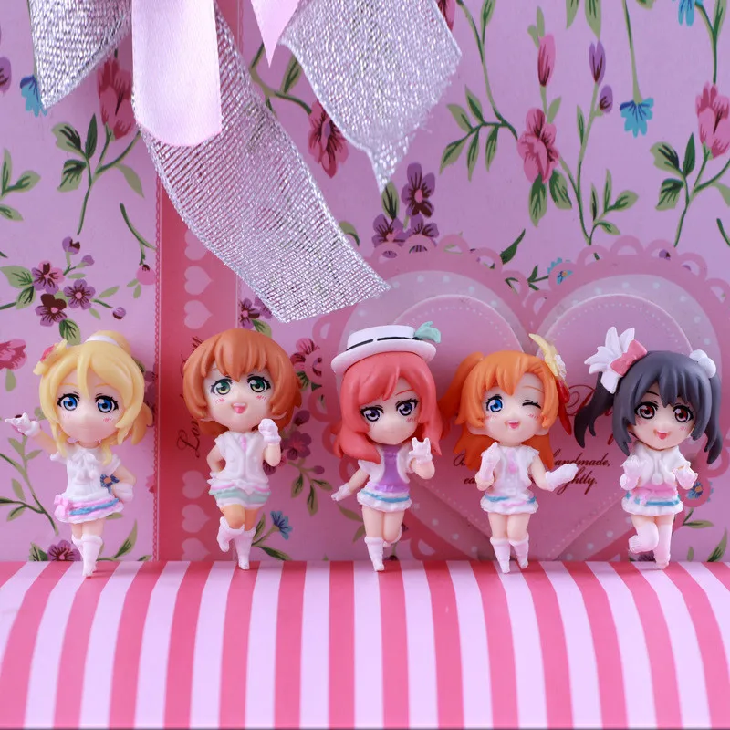 5Pcs/1Set Lovelive School Idol Project Nico Yazawa Figure Maki Nishikino Rin Hoshizora Ellie Model Toy Gift Anime Aciton Figure