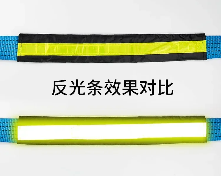 NEW 3-5m 8T Car Trailer Rope Off-road Vehicle Trailer with Car Supplies Traction Rope Car Trailer Rope Luminous U-shaped Hook
