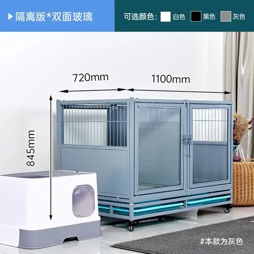 Cage Pet Shop Dog Crate Display Cabinet Hospital Foster Glass Cat Cabinet Breeding Cat Cage Isolation Rescue