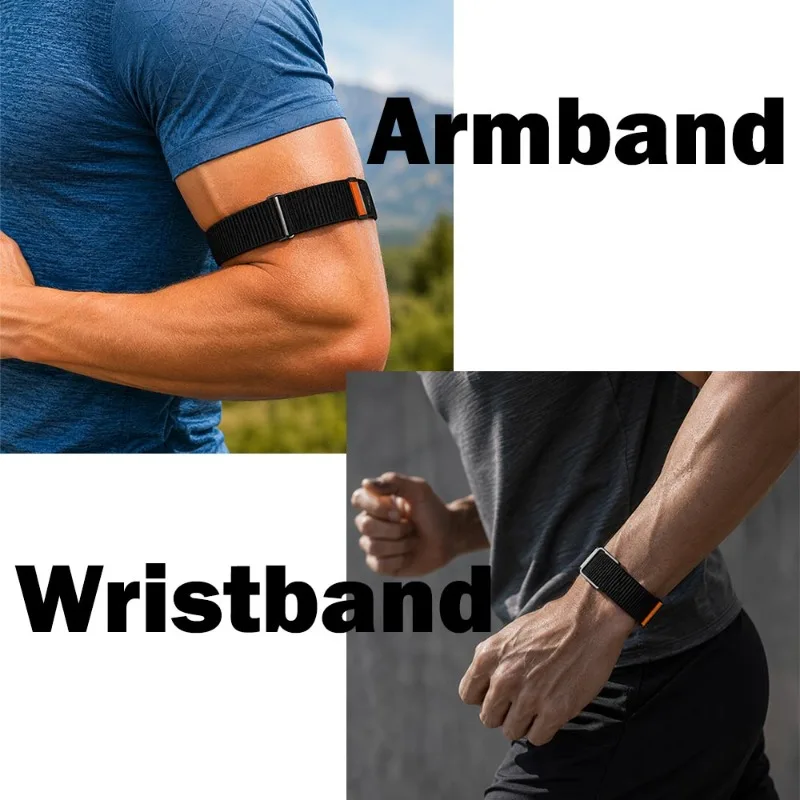 New Nylon Woven Biceps Band Armband for Google Fitbit Air Band Fitness Tracker Replacement Strap for Google Fitbit Air Straps