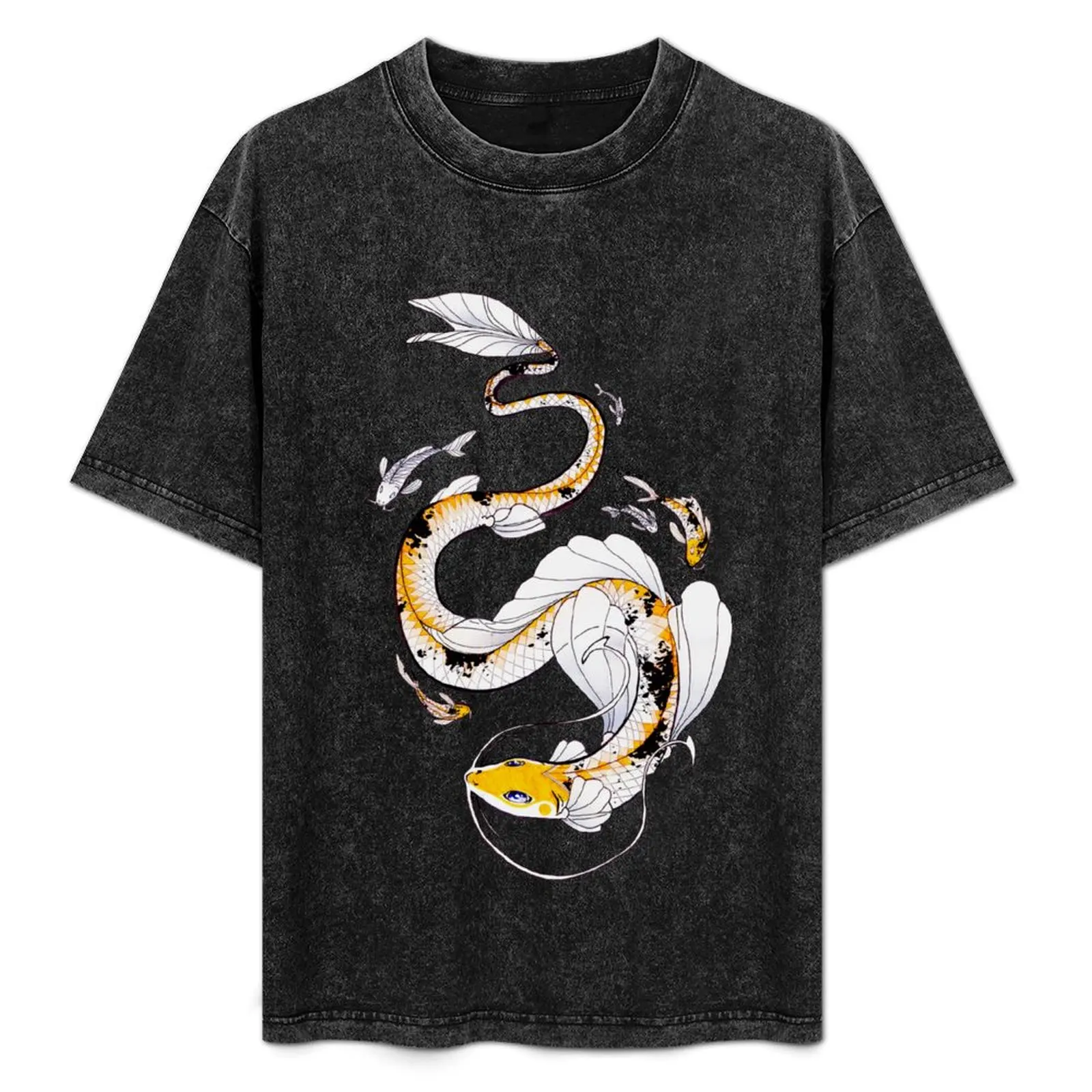 Koi Dragonfish T-Shirt anime shirt blue lock graphic t shirts mens t shirts