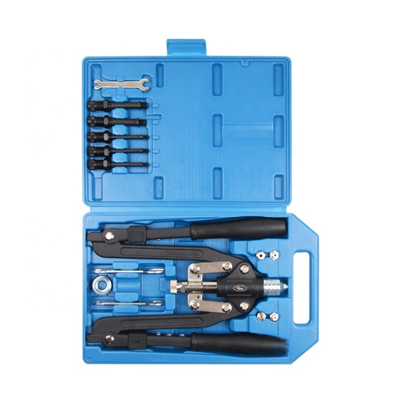 Heavy Duty Compact Hand Riveting Tool Standard 360 Degree Swivel Head Hand Riveter Tool Set