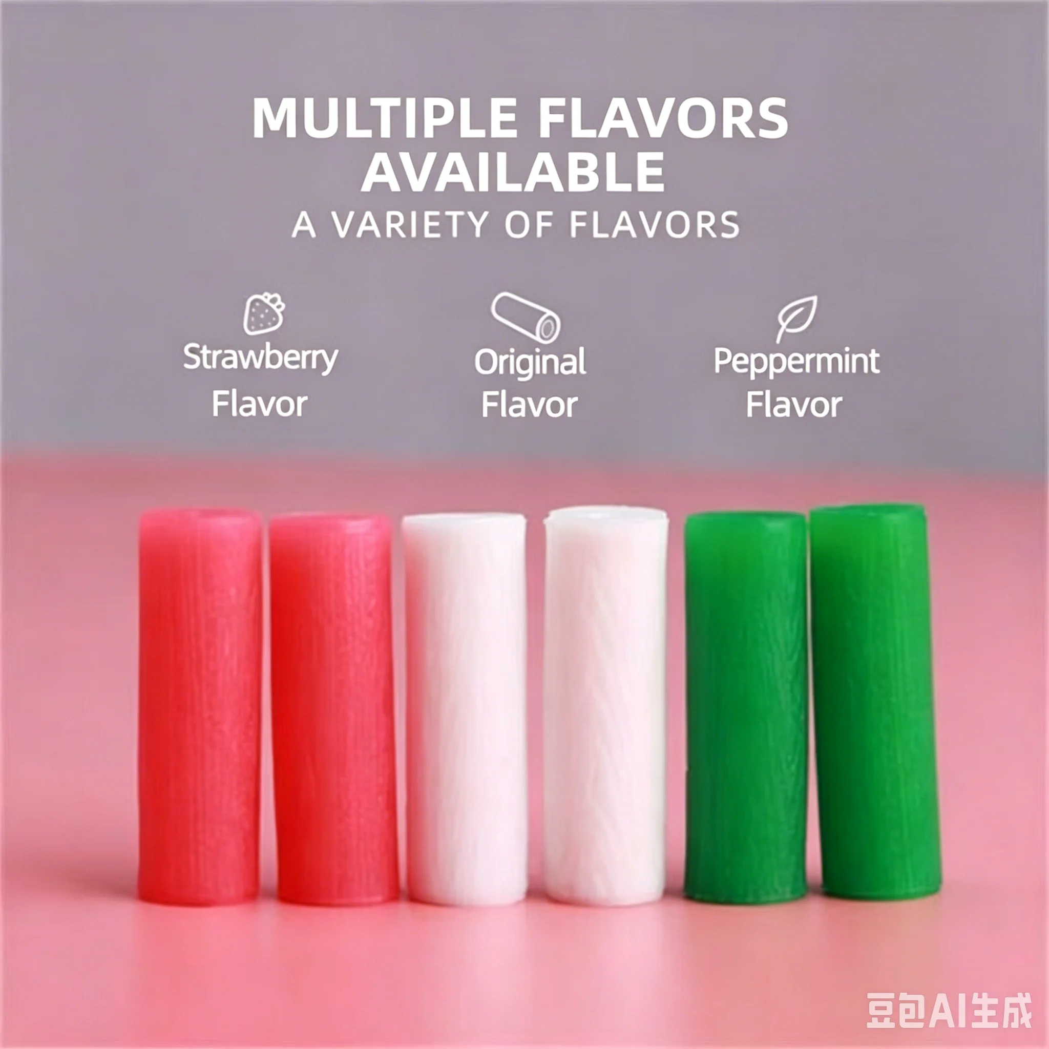50Pcs Fruit Flavored Silicone Orthodontic Chewies Invisible Aligner Stick for Jaw Exercise Teeth Straightening Dental U Care