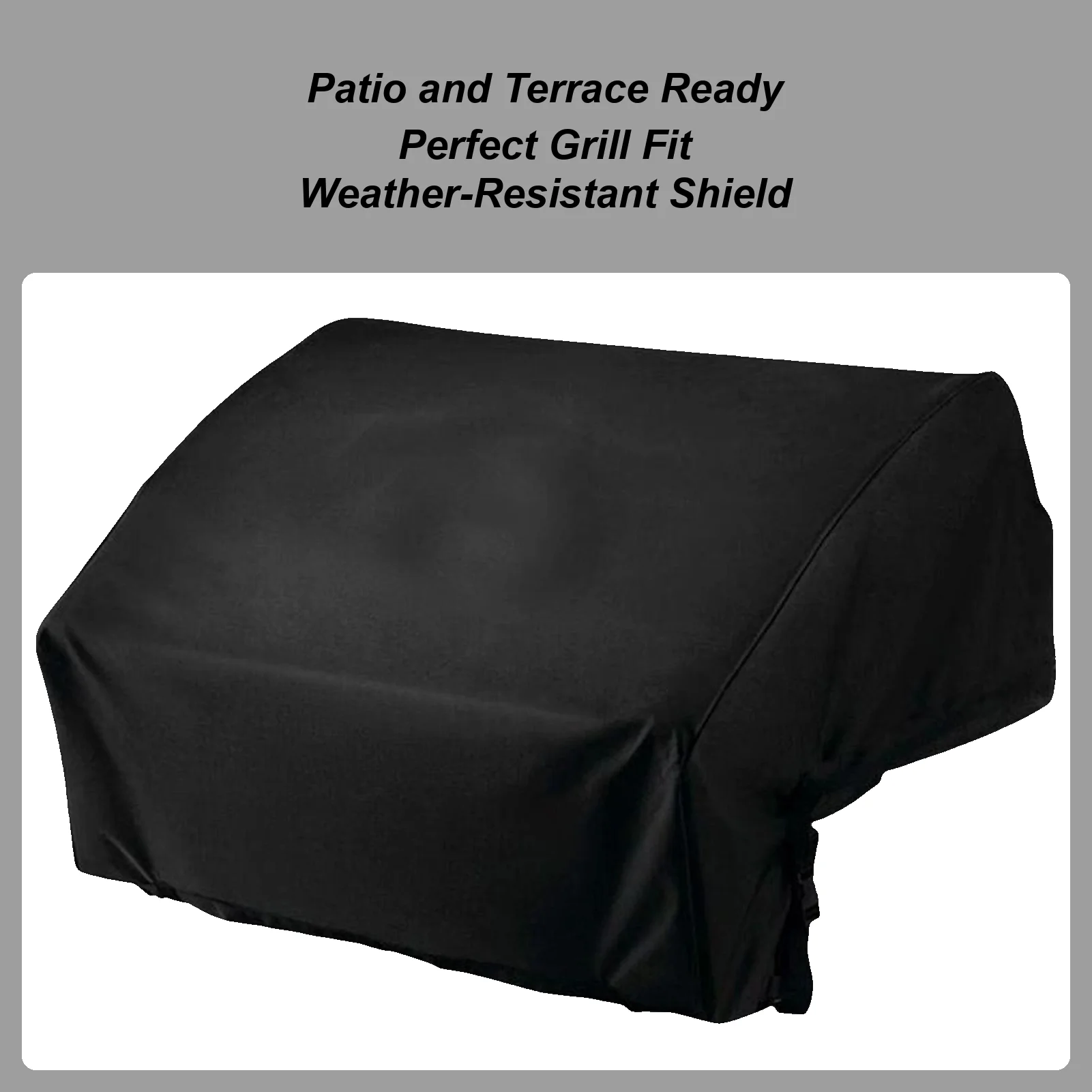 

Встроенная крышка для барбекю, встроенная крышка для гриля для барбекю, водонепроницаемая эластичная защита для посуды для барбекю для двора, сада, заднего двора