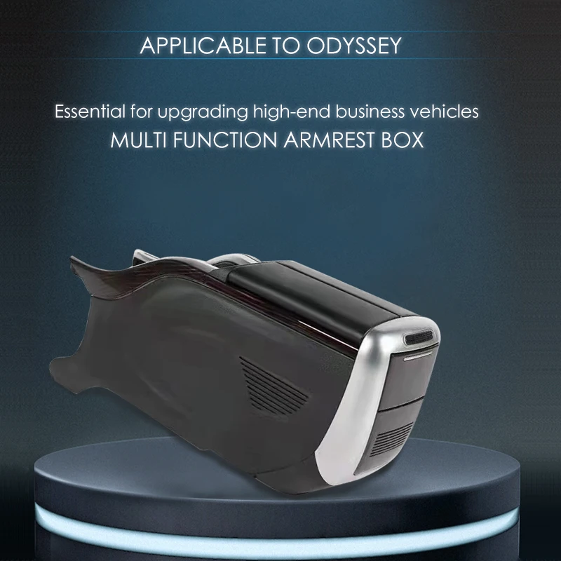 Factory Price  Car  ABS   Center Console Armrest Box   with  Compressor Refrigerator for Honda  Odyssey  Elysion