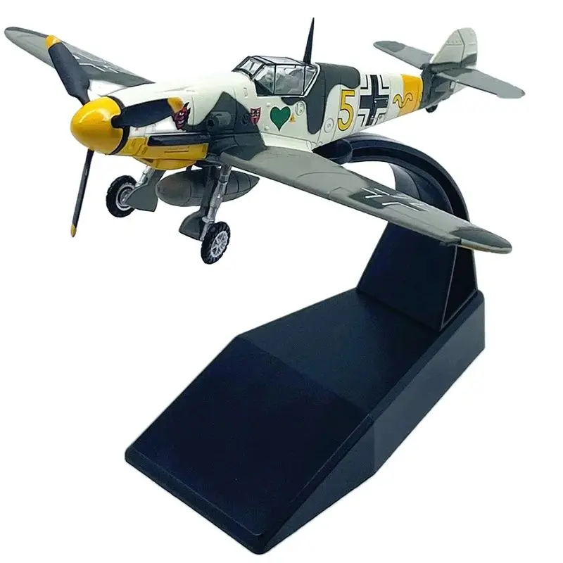 

Diecast German BF-109F-4 Militarized Combat Fighter Alloy Model 1:72 Scale Toy Gift Collection Simulation Display Decoration