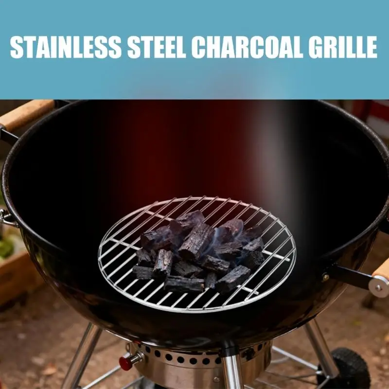 Runder Holzkohlerost aus Edelstahl, Grillrost, Ersatz für Grill- und Campinggrills Freien, Teil B03E – Detail 7