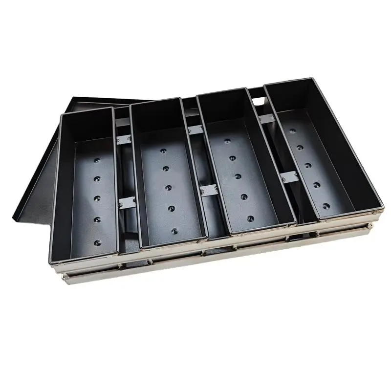 Aluminum coated steel bread pan with lid, custom commercial oven bread pan