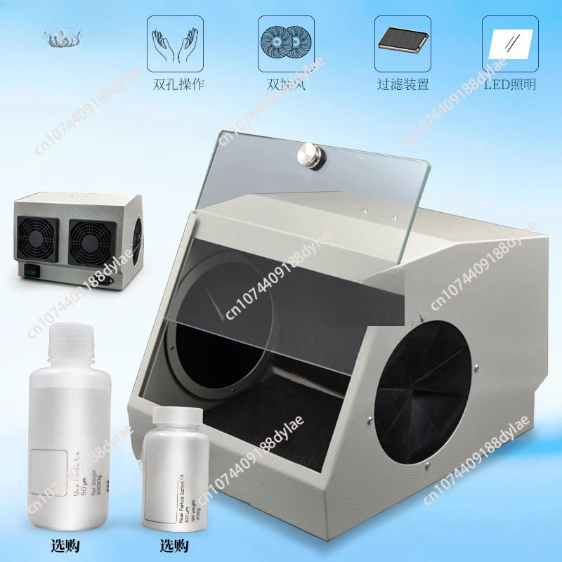 Sandblasting dust box Dental technician grinding box Eliminating speaker LED lighting Double exhaust,sandblasting polishing dust