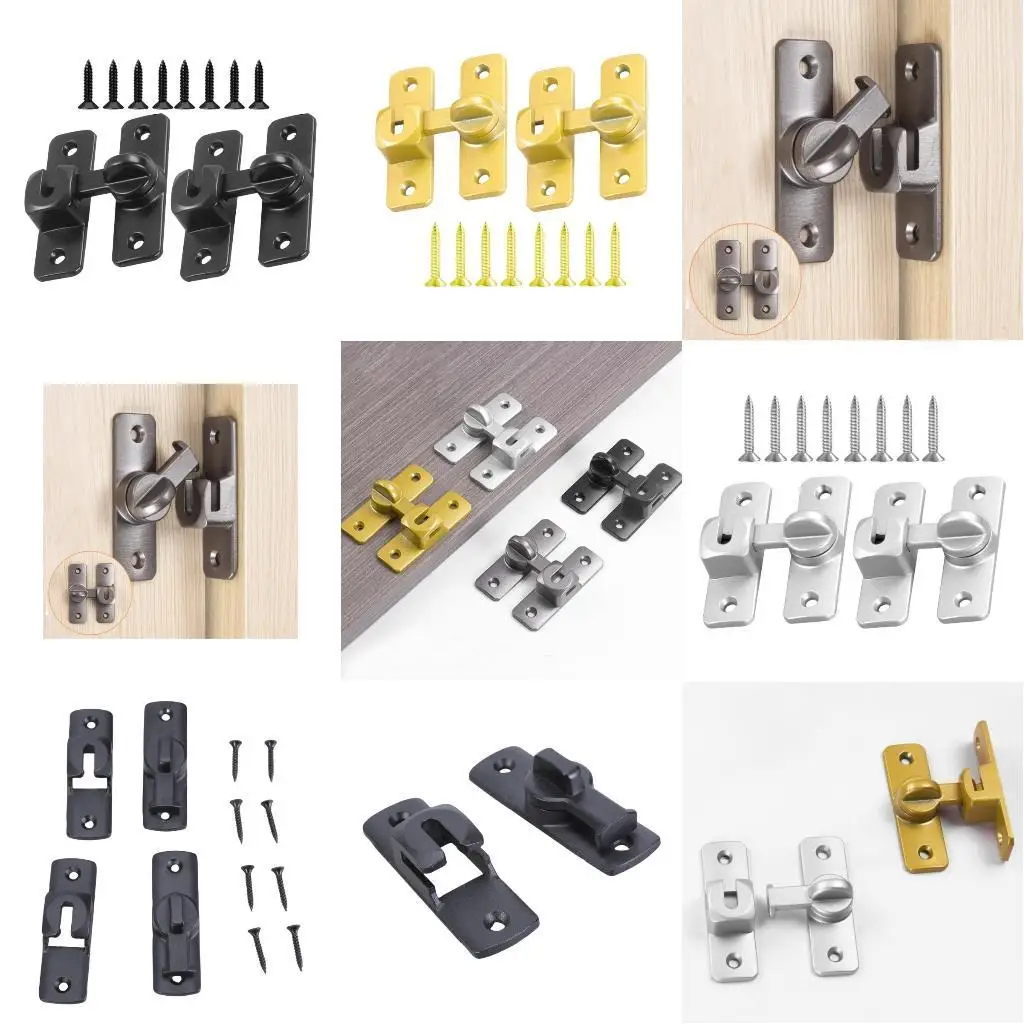 

652f Сплошные пряжки алюминиевый сплав Сдвиг дверной замок удобен для арендаторов и отеля