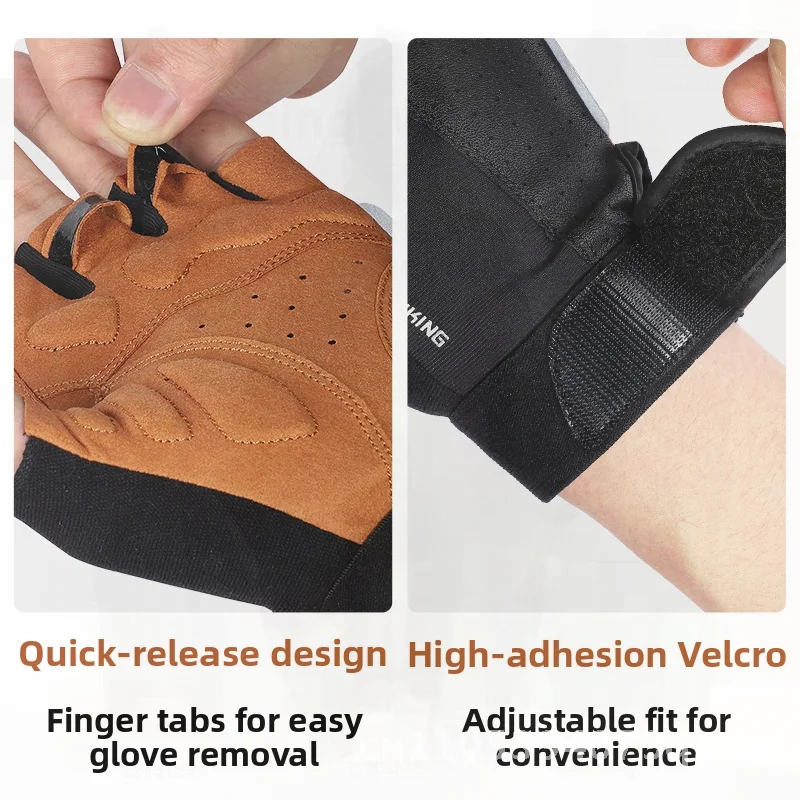 

West Rider Unisex Half Finger Cycling Gloves Shock Absorption Non-Slip Lycra PU Leather Black/Yellow Motorcycle Riding Gear S M