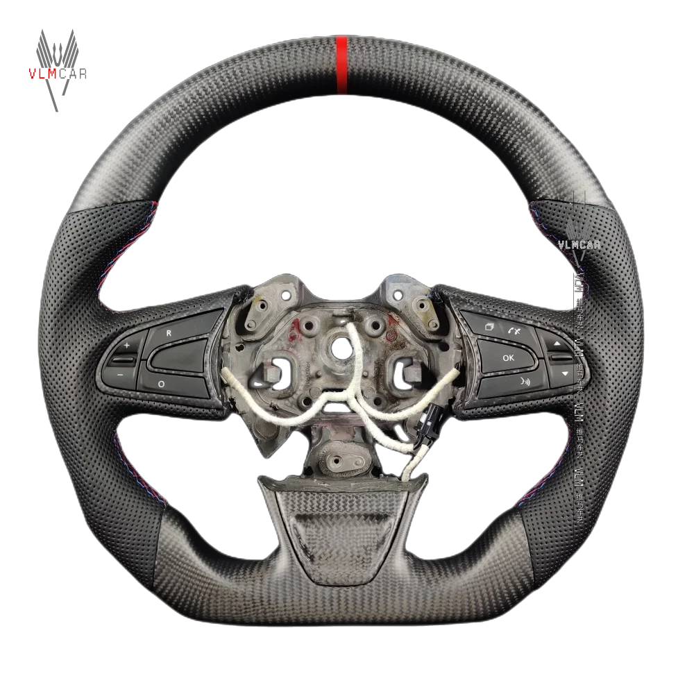 

Carbon Fiber Steering Wheel For Renault Megane 3 RS MK4 Custom Sport Racing Flat Bottom Interior Upgrade Modification