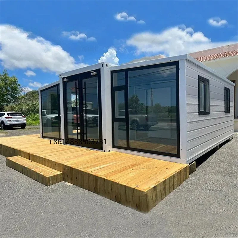 

20ft 40ft Tiny Houses Expandable Container House New Foldable Room Mobile Fold Home For Family Garden Rooms 2 3 Bedrooms Cabins