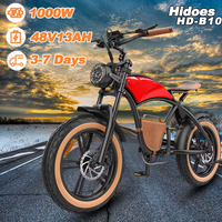 Hidoes HD-B10 Electric Bicycle 1000W Powerful Motor 48V13AH Battery Mountain Motorcycle Electric Bike 20*4.0-In Fat Tire E-bike