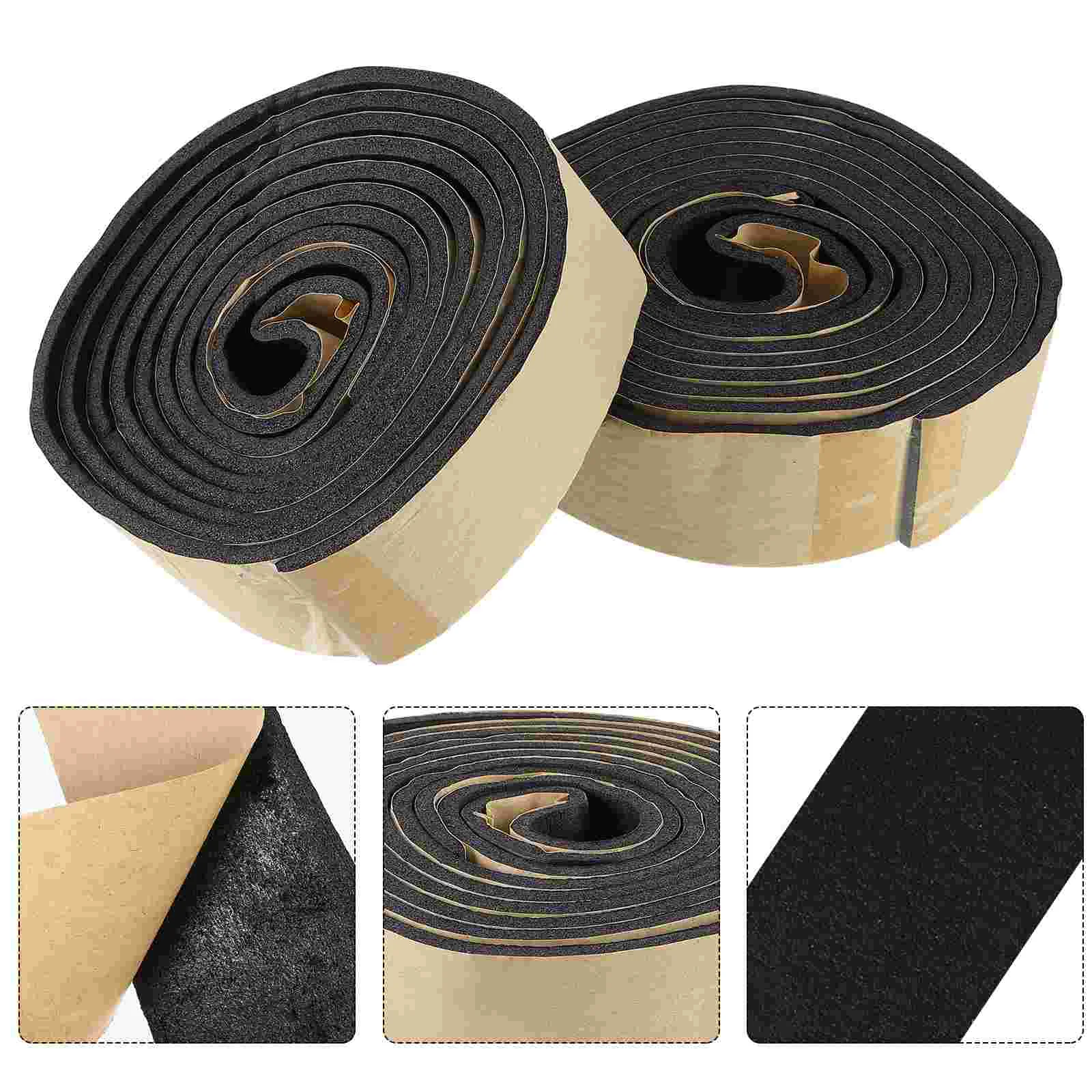 

6 Pcs Sealing Strip 30mm Wide 5mm Thick 3M Rubber Foam Tape Door Seal Weather Stripping Proof Easy Install