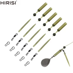 5 Set Carp Fishing Accessories Kit Fishing Rig Buffer Sleeves Quick Change Swivel Line Aligner Multi Clips Safety Lead Clips M20