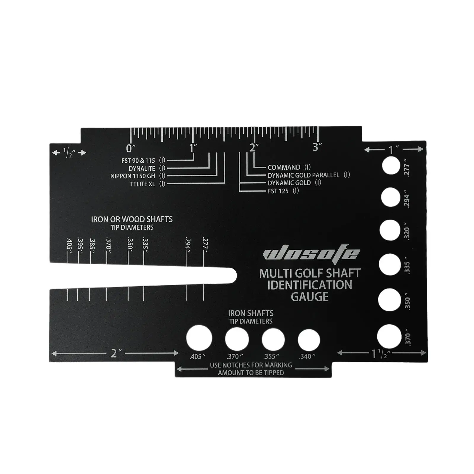 مسطرة قياس تحديد العمود بحجم عمود الجولف، فرجار تحديد قوي #3