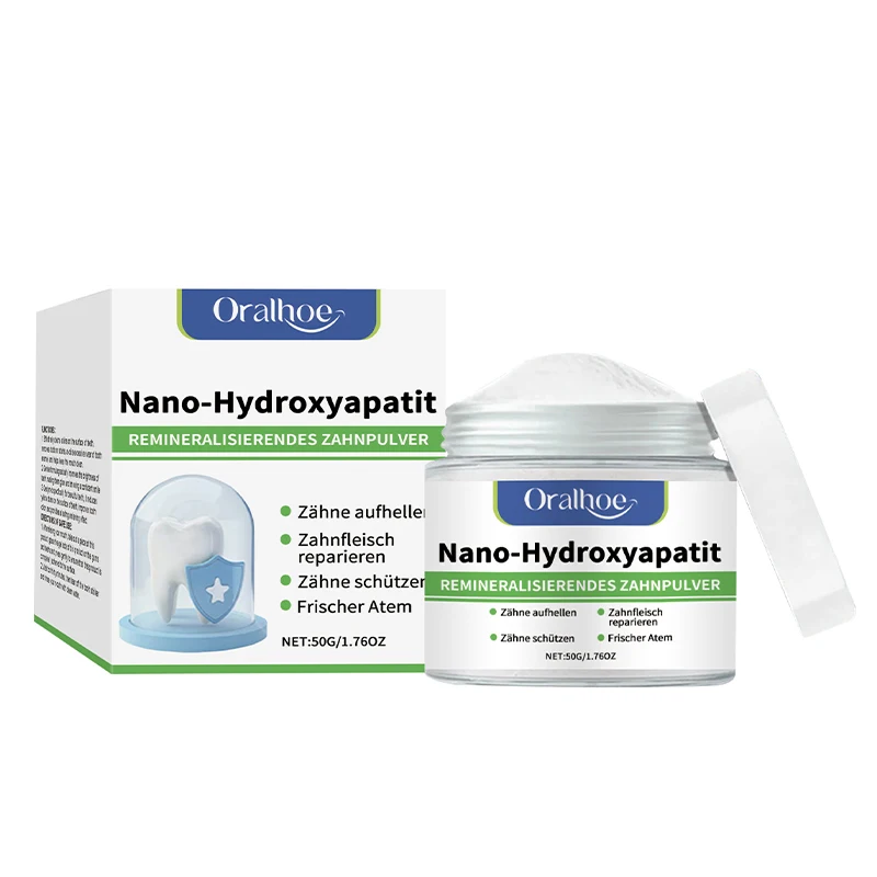 Nano-hydroxyapatiet remineraliserend tandbleekpoeder, zachte mondverzorging, verheldert gele tanden, verwijdert vlekken, voedt het tandvlees - afbeelding 2