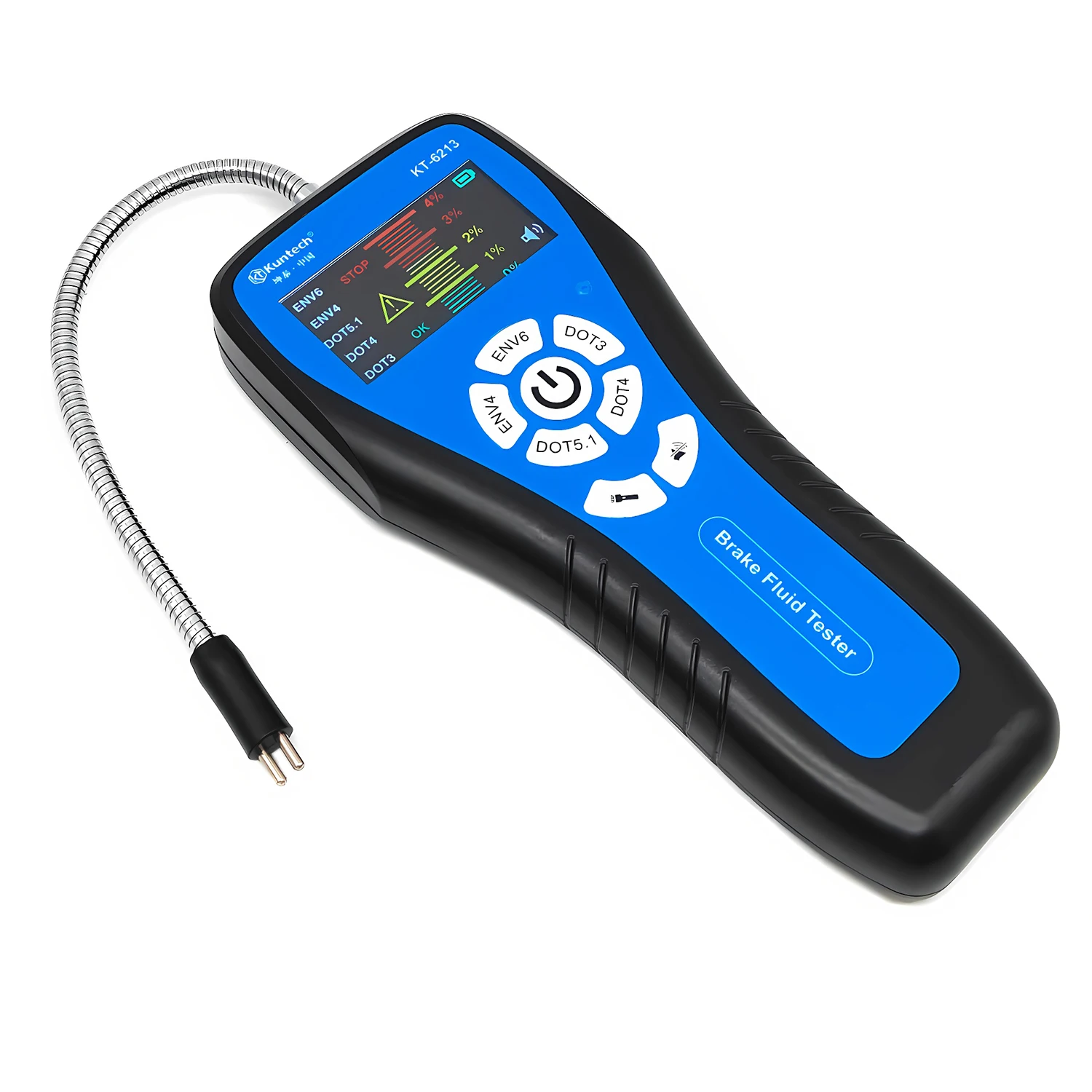 

Высокочувствительный датчик обнаруживает DOT3/DOT4/DOT5.1/ENV4/ENV6, тестер тормозной жидкости для автомобилей, хороший или плохой тест