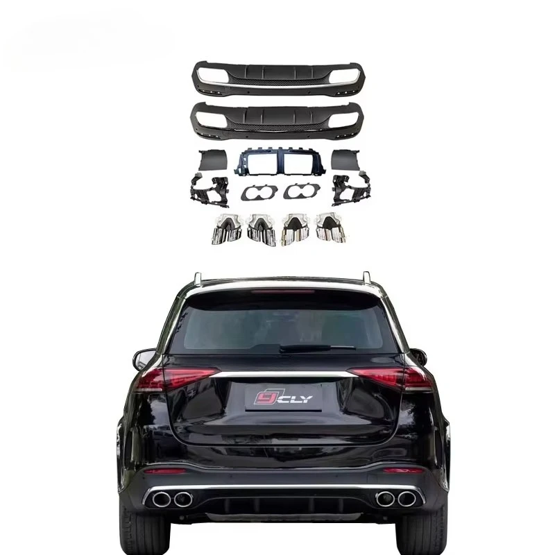 

Car Diffuser for 2019-2024 GLE SUV W167 Upgrade GLE53 Model Diffuser With Exhaust Pipe