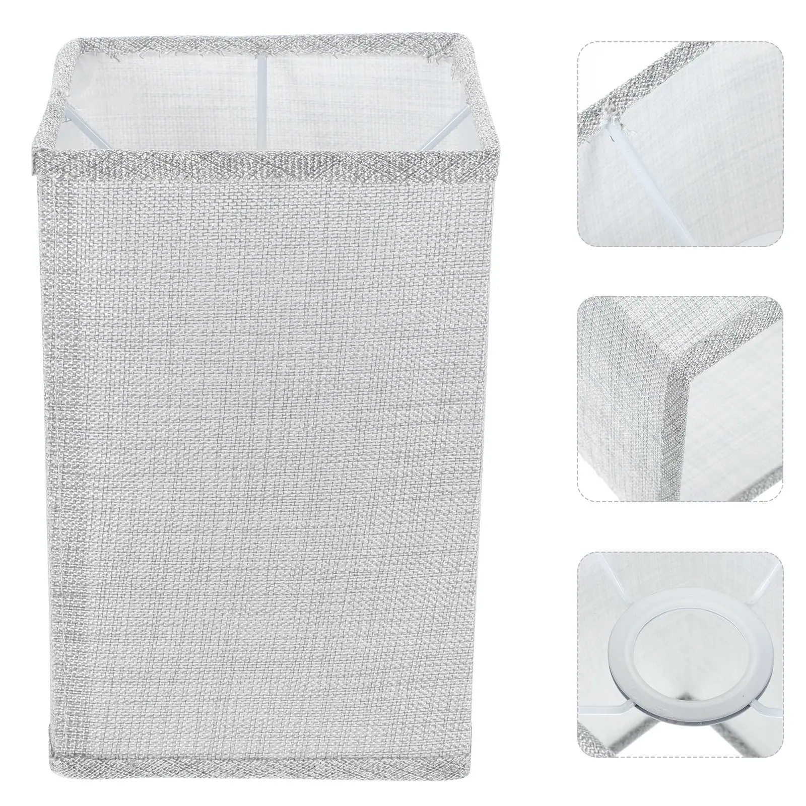 

Lampshade Natural Linen Fabric Light Replacement Linen Lamp Shade Cover For Table Floor Bedside Lamp Replacement Grey
