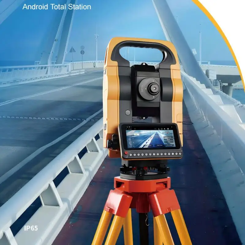 Hi-target HTS-720 New Model Android Smart GPS Total Station Image Assisted Layout 1000m Distance Measurement IP66 Rated 32X