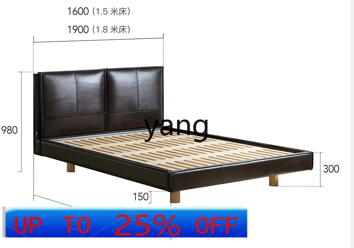 

LMM solid wood row skeleton, light luxury suspension bed non-black retro French bed