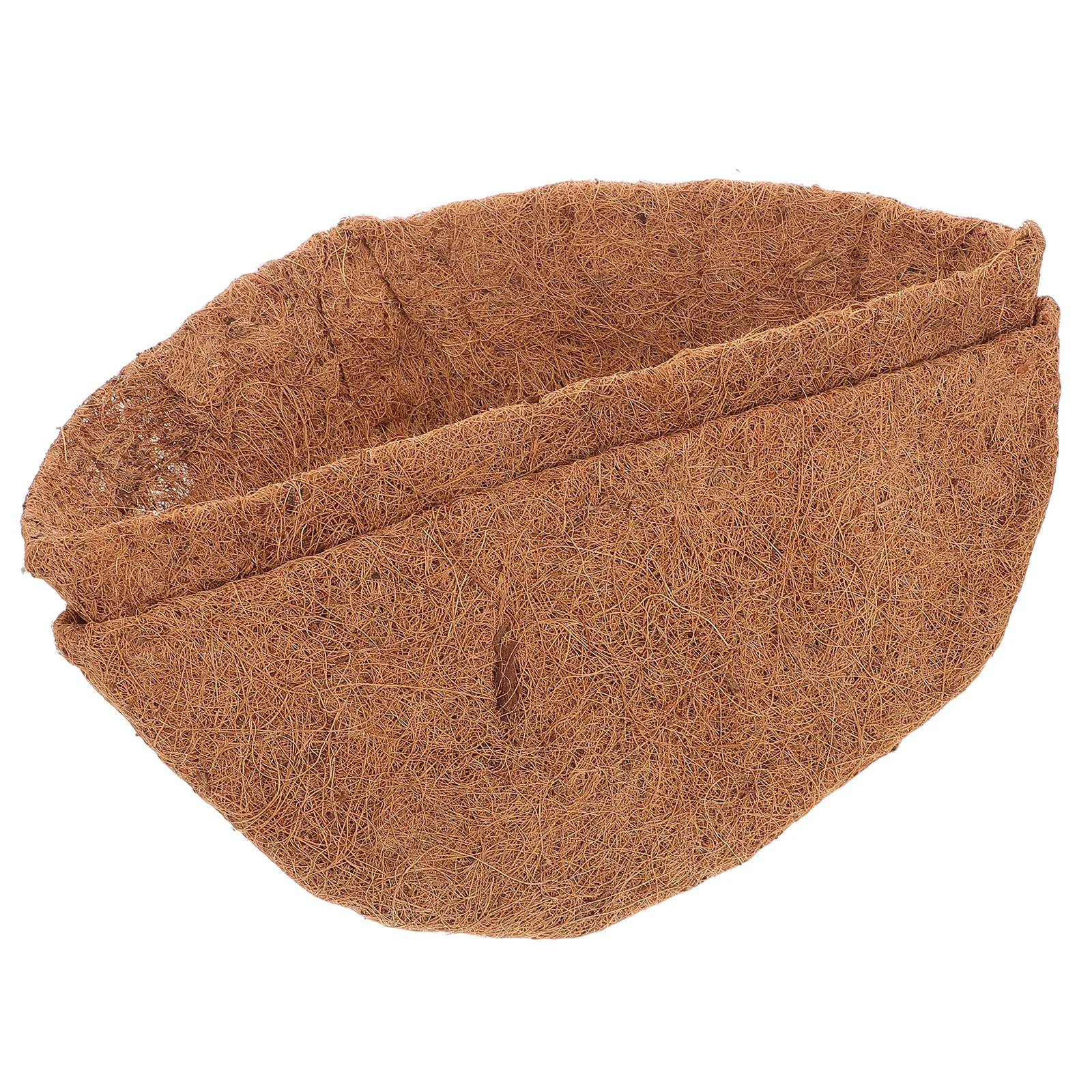 

2 pcs Coconut Coir Hanging Basket Liners Semicircular Wall Mount Flower Pot Planter Mats Garden Decor Balcony