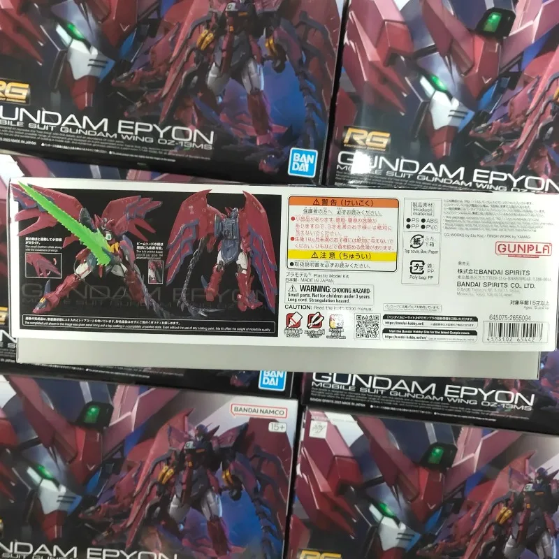 Anime Original Bandai RG 1/144 OZ-13MS Epyon Gundam PVC Action Figures Collect Decorative Model Figurine Toys Birthday Gift