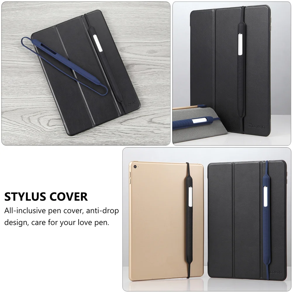 

1Pcs Anti-Lost Silicone Stylus Pen Cover Soft Protective Sleeve Compatible for Apple Pencil 1 2 Scratch Resistant Non-Slip