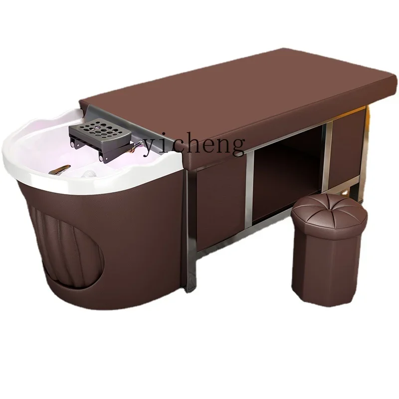 Shampoo Chair Fumigation Beauty Salon Special Water Circulation Head Massage Integrated Steel Frame Bed