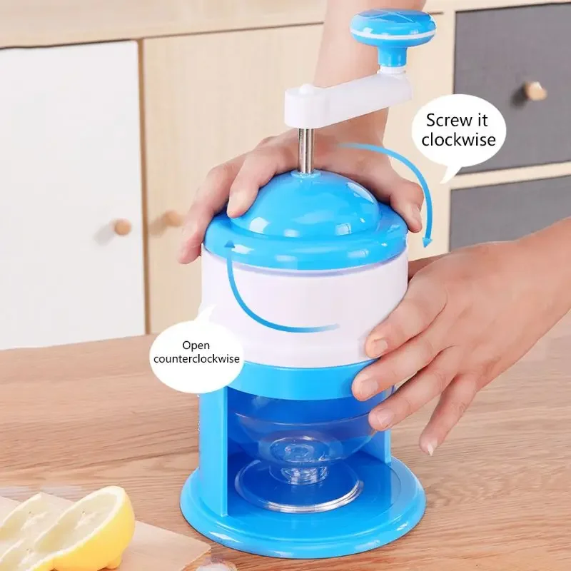 

Ice Crusher Mini Ice Shavers Chopper Manual Snow Cone Maker Ice Block