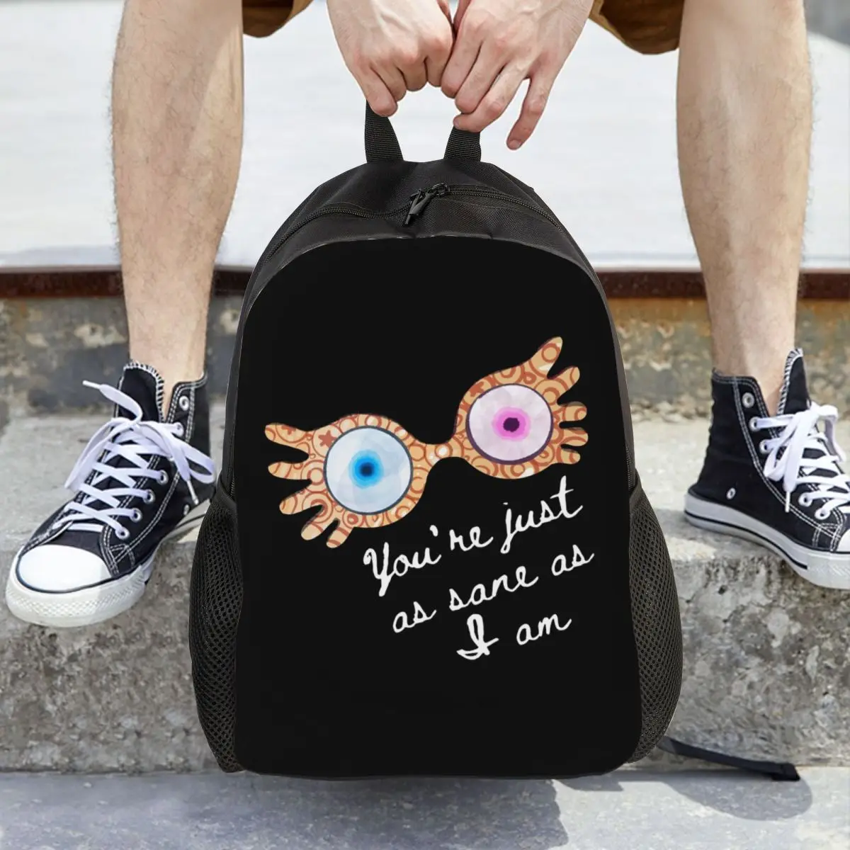 

You_re Just As Sane As I Am - Luna Lovegood Backpack Daypack LargeCapacityChildren BookBag School BagShoulder Bags for Men Women