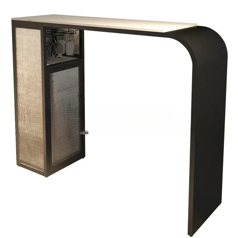 

Постмодернистские кофейные роскошные барные столы Коктейльная кухня Современные барные столы Длинная стойка регистрации Мебель для ночного клуба