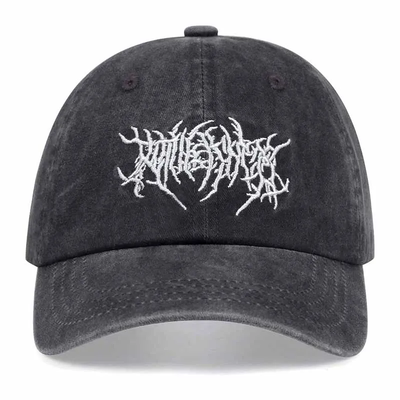 Unisex Brief Stickerei Gewaschen Baseball Caps Frühling Herbst Outdoor Einstellbare Casual Hüte Sonnenschutz Hut Sport Kappe – Detail 4