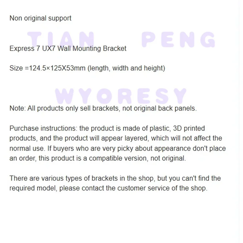Sturdy ventilated wall‑mount stand for UBNT UniFi Express 7 UX7 improves airflow sustaining steady wireless‑signal performance