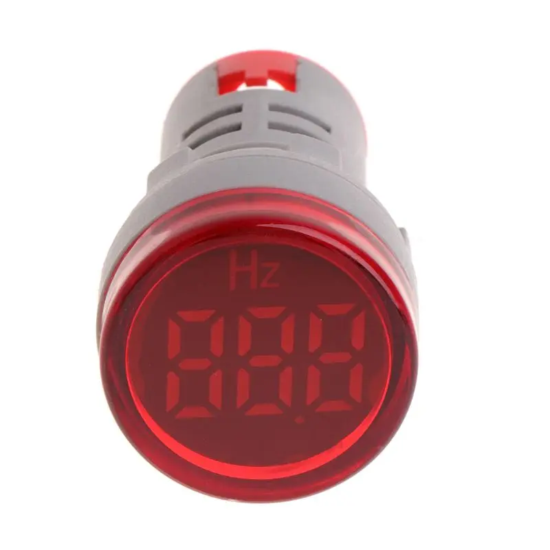 Compact Frequency Meter Large LED Display for Hertz Tester Meter Range 20-75Hz 28mm/1.1in Diamter Frequency Meter DropShipping