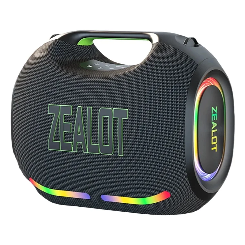 ZEALOT-ZE21 250 W tragbarer Bluetooth-Lautsprecher, hohe Lautstärke, wasserdicht, 48000 mAh, kabelloser TWS-Subwoofer, unterstützt USB/TF/AUX, RGB-Licht