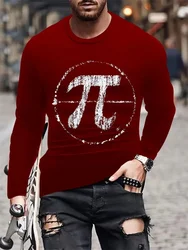 Outdoor Street Fashion Crewneck Men's Long Sleeve T-shirt Autumn New Letter Print Casual Long Sleeve Daily Casual Men's Top