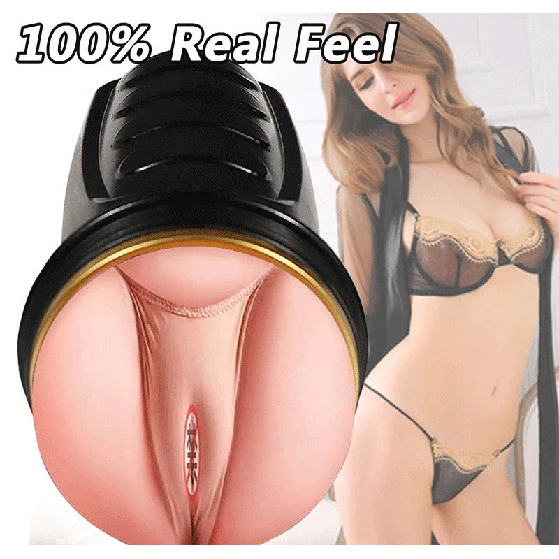 23CM Masturbatore maschile Realistico Vagina Pocket Man Masturbazione Glande Aereo Tazza Succhiare Prodotto del sesso per gli uomini