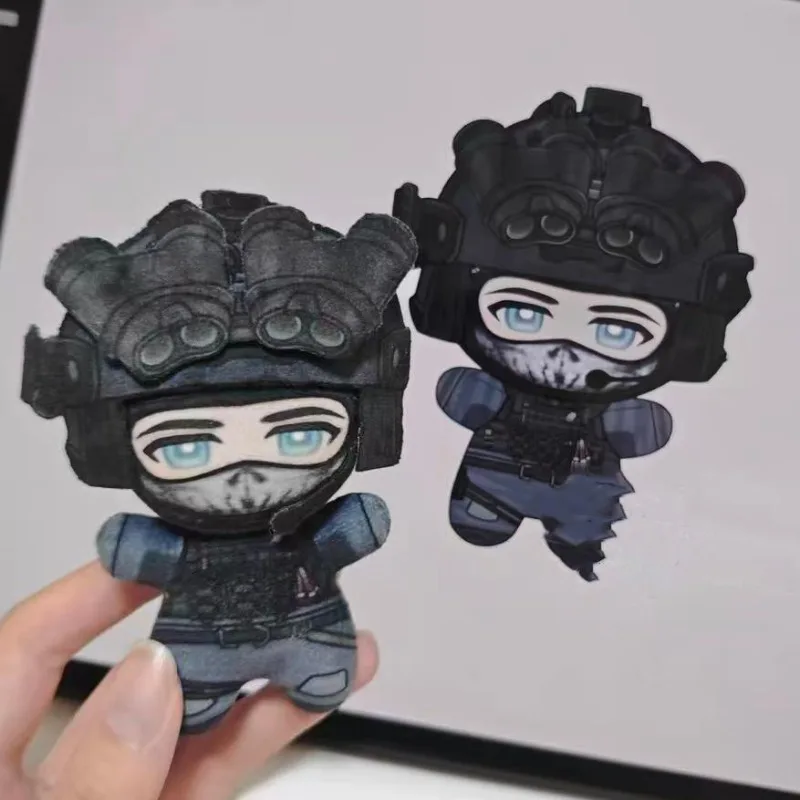 10cm Call of Duty Cotton Doll Konig Keegan Plush Keychain Game Character Stuffed Toy Collectible Gift For Call of Duty Game Fans