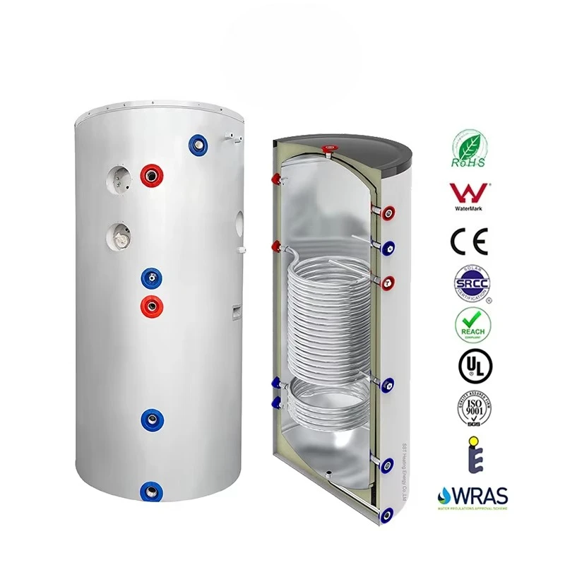 

Factory custom capacity independent SUS304 316L duplex 1000 liters 3000 liters 5000 liters with water standard heat pump
