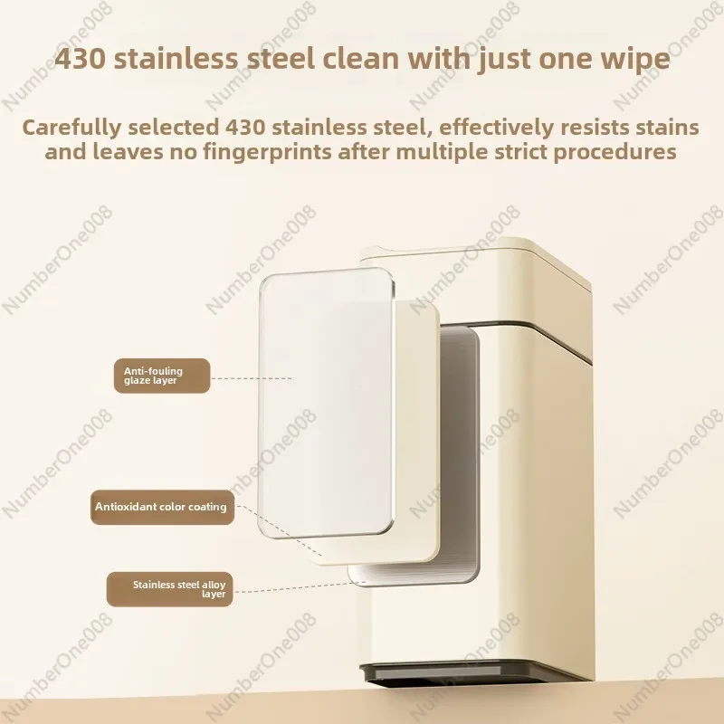 ذكي موجة الاستشعار سلة المهملات مع غطاء غرفة المعيشة المنزلية المطبخ الحمام التماس التعبئة والتغليف التلقائي