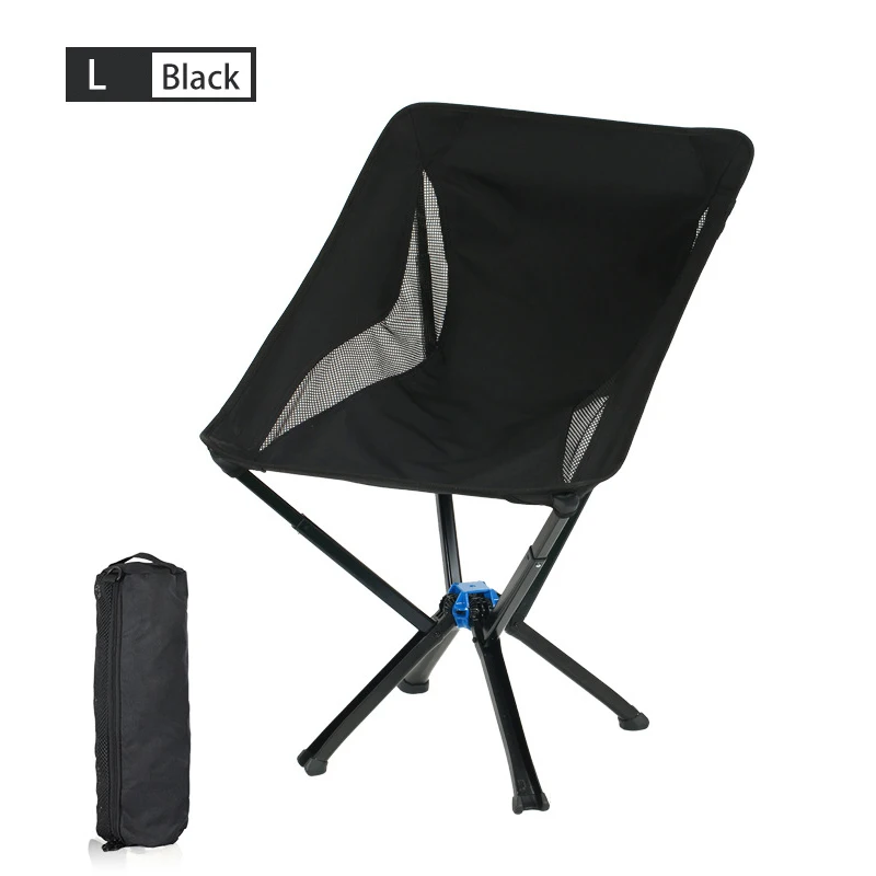 Petite chaise de camping pliante portable, ouverture rapide, sac à dos en plein air, pique-nique, voyage, 1 bouton