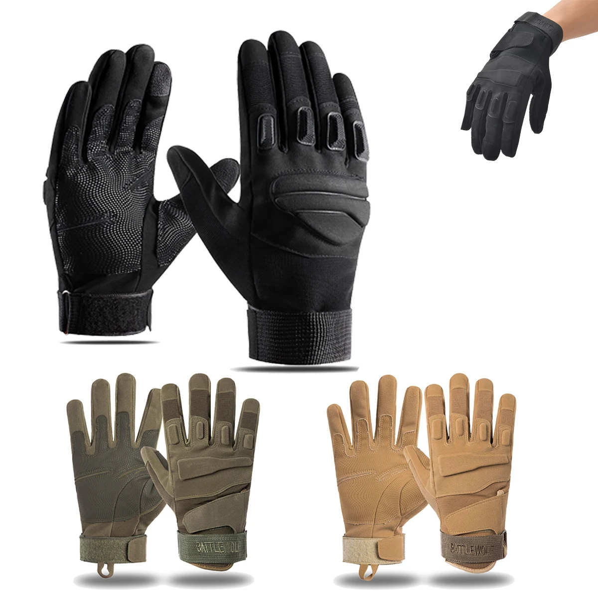 

Tactical Gloves Outdoor Sports Full Finger Combat Gloves Bicycle Motorcycle Women Men Tactical Gloves